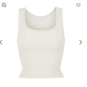 Skims Cotton Rib Tank | Bone